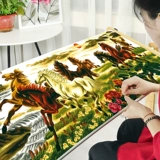 Восемь Jun Jun Horse To Success 2023 Новая китайская вышиваемая вышива