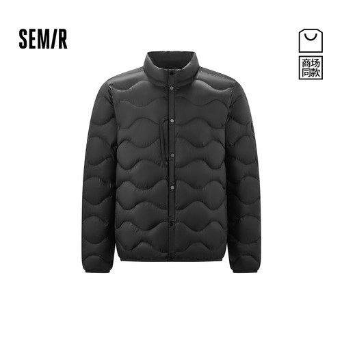 森马鹅绒服轻薄内胆立领羽绒服男