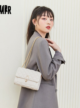 森马包包女流行质感菱格包链条包小香风时尚小包百搭斜挎包单肩包