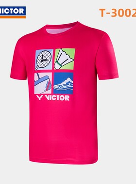 VICTOR威克多羽毛球服胜利速干短袖T-30025 2023年新款上衣