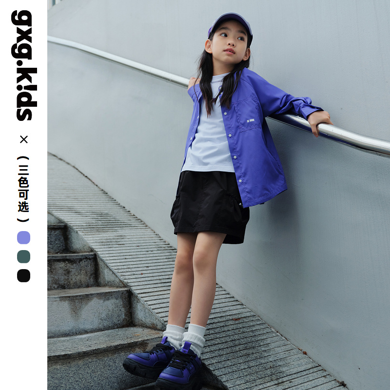 [三色可选]gxgkids童装儿童半裙春新款女童工装短裙洋气半身裙