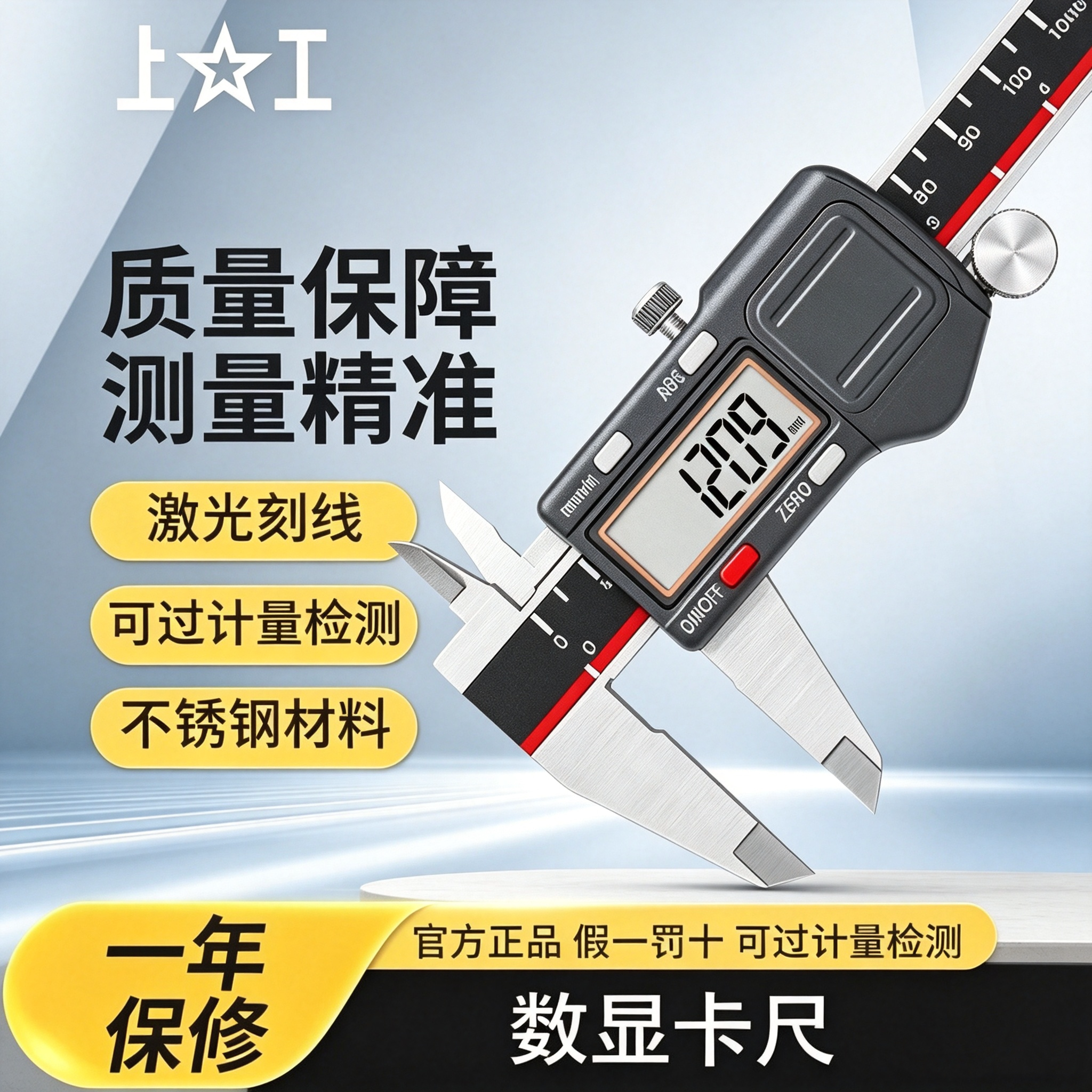 上工数显卡尺0-150mm新款四按键图片