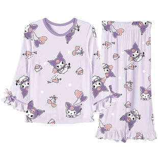 女童睡衣夏款半袖2024新款女孩套装网红空调服大儿童家居服莫代尔