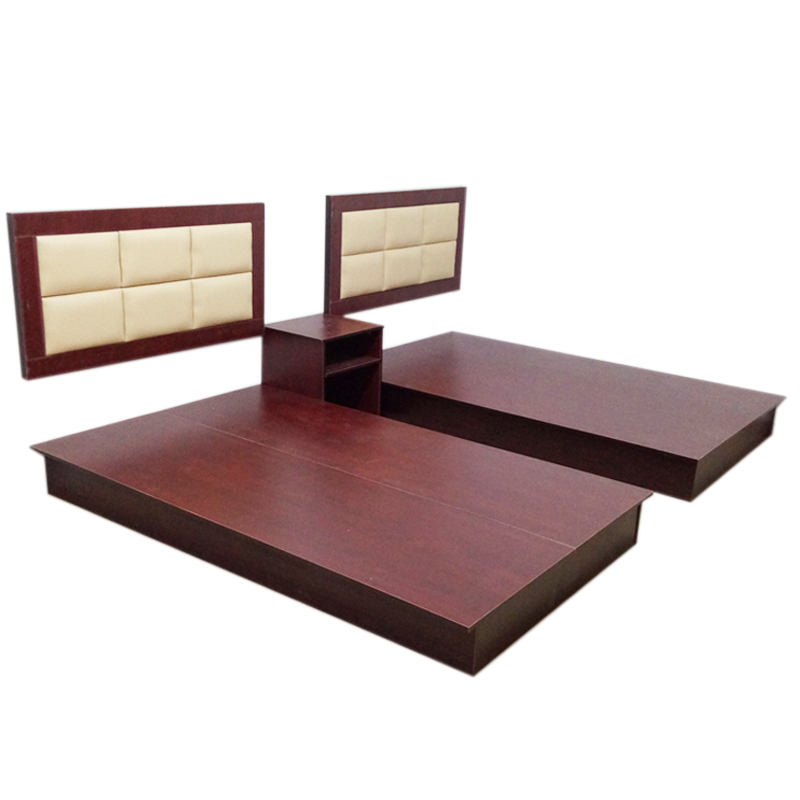 Nội thất khách sạn 1,2 m tiêu chuẩn phòng đầy đủ giường mềm túi sau giường khách sạn giường nhà khách sạn đầu giường - Nội thất khách sạn kệ để giày
