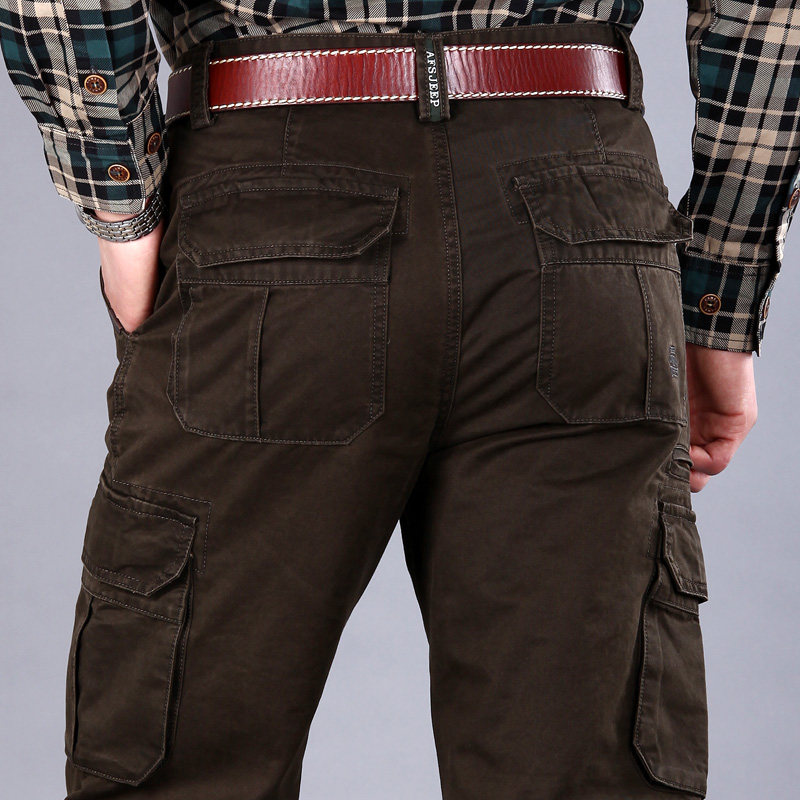 休閑褲男長褲春秋季大碼工裝中年直筒褲男戶外寬松軍褲子在類目 男裝, 休閒褲中 - 來自Buy2taobao.com提供專業的淘寶代購服務