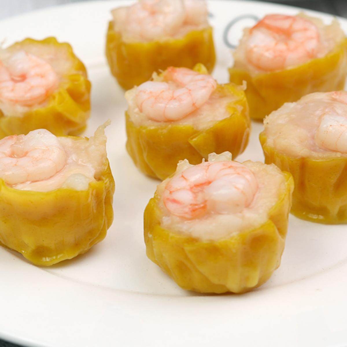 虾仁烧卖广式点心早茶速冻半成品懒人早餐港式干蒸虾肉烧麦12装