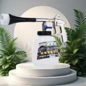 带毛刷清洁枪高压干吹尘清洗枪风枪气动汽车内饰配件水枪洗车