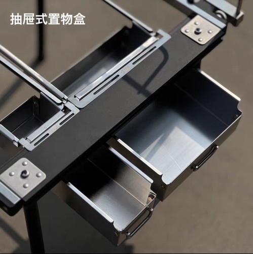 户外露营IGT框架桌配件可抽拉式0.5单元一单元置物盒收纳盒调料盒