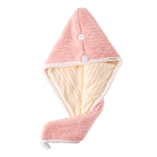 干发帽加厚包头发2024年新款女士速干双层超强吸水洗头擦头毛巾