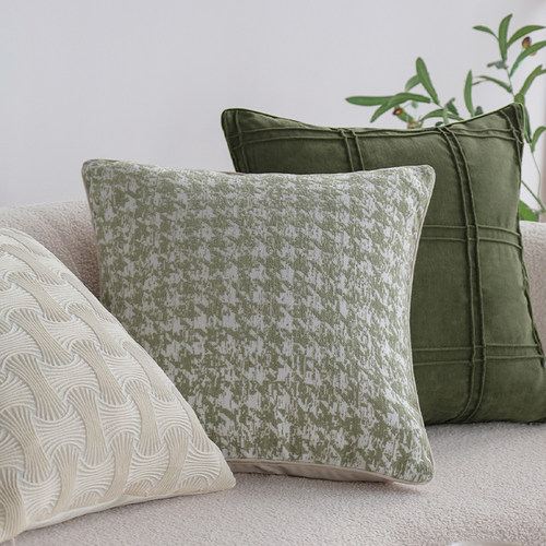 轻奢抱枕高颜值沙发客厅绿色枕套