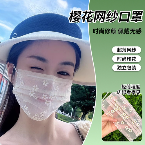 口罩女高颜值2025新款防尘防晒女