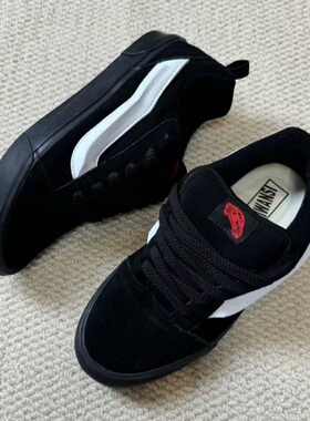 Knu Skool黑武士男鞋女鞋面包鞋学生帆布鞋情侣低帮运动鞋滑板鞋