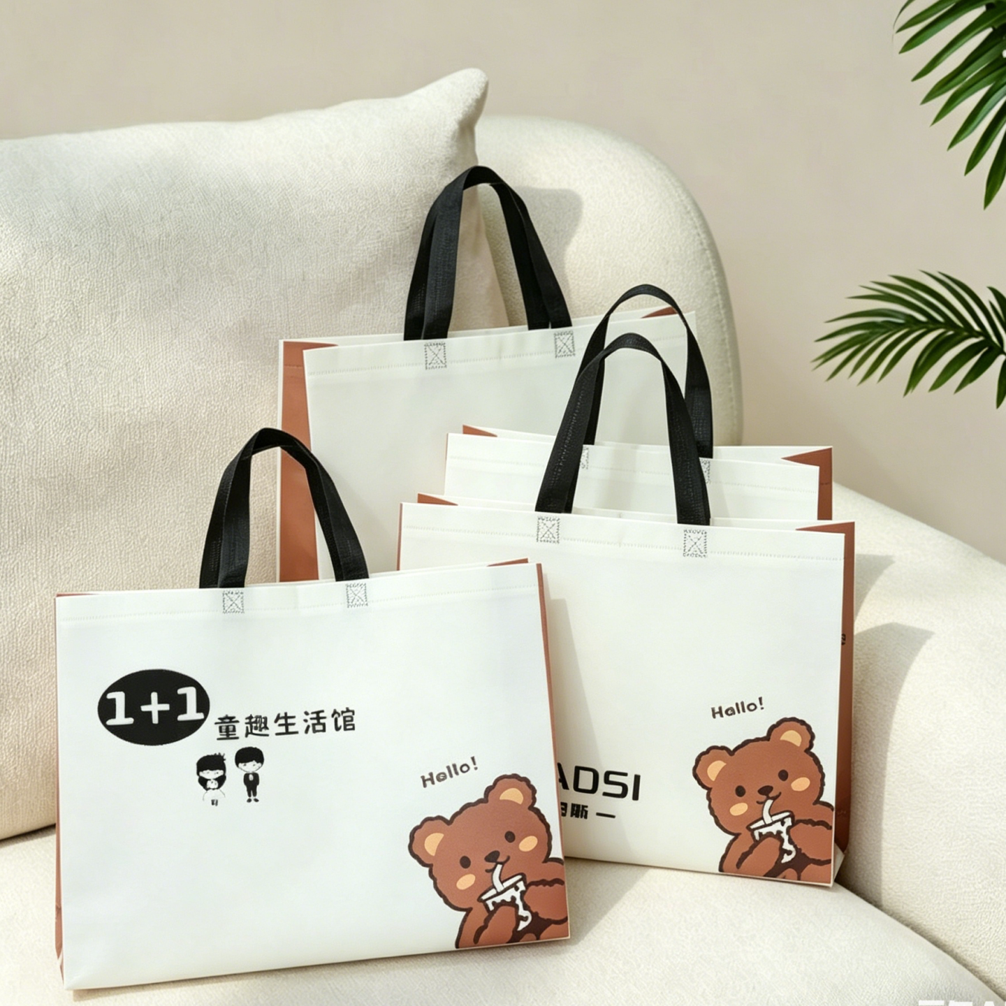 定制覆膜无纺布手提袋服装店购物袋高档礼品袋包装袋环保袋子定做图片