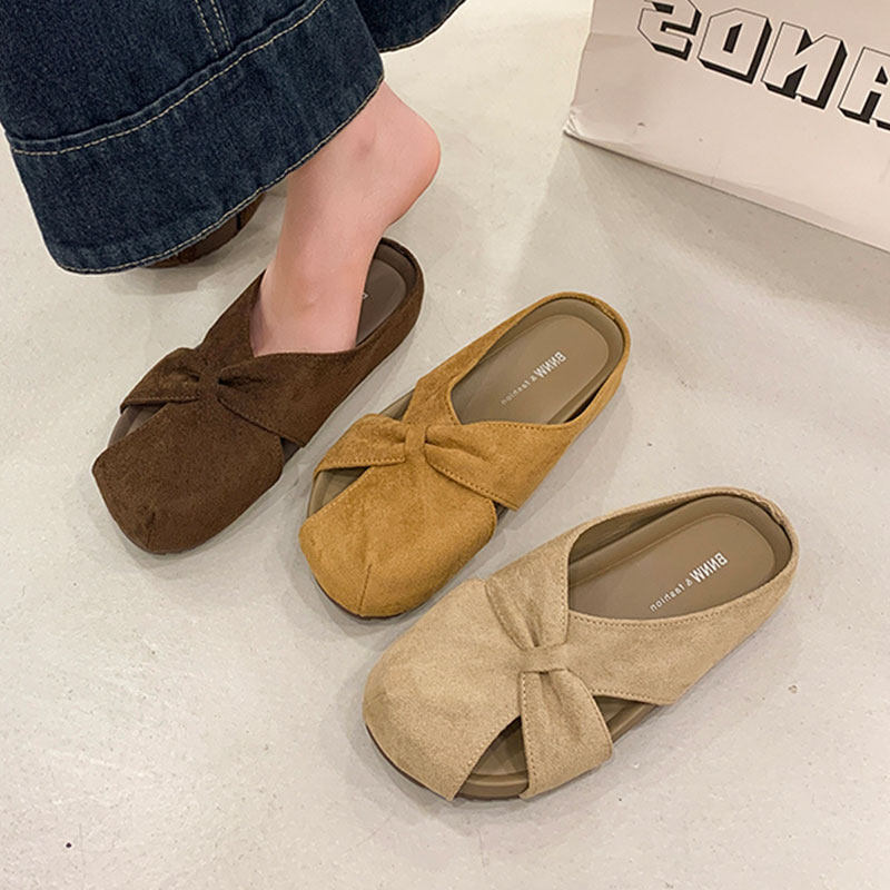 厚底增高复古勃肯鞋女2026新款春夏季鞋子复古爆款包头半拖鞋外穿