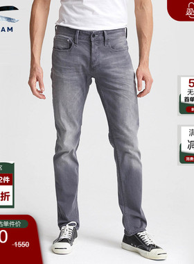 DENHAM常青款复古做旧长款修身微锥中腰舒适男士牛仔裤RAZOR
