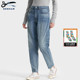 DENHAM2025年秋冬新款 女士复古高腰做旧宽松萝卜锥形牛仔裤 CARLA