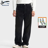 日本制复古做旧宽松灯芯绒休闲长裤 DENHAM2025年新品 男士 OLDTIMER