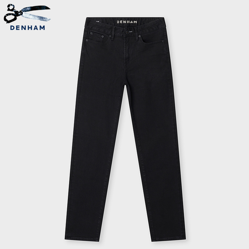 DENHAM高腰宽松休闲牛仔裤女