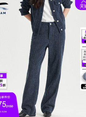 DENHAM夏季女士经典高腰阔腿直筒复古剪刀牛仔裤女款IMA