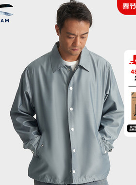 DENHAM2026年春季新款男士宽松丝滑浅色松弛感抽绳夹克外套