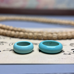 精工绿松跑环文玩配饰文玩跑环金刚星月108佛珠天然珠手串百搭