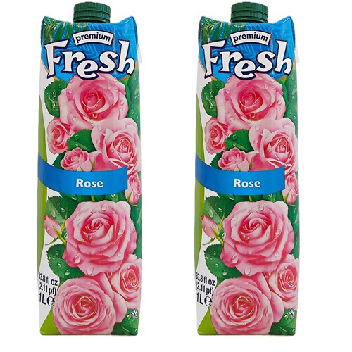 鲜芬fresh玫瑰汁1L*2瓶芭乐饮料