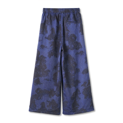 嶙峋蓝调裤子新中式国风女装