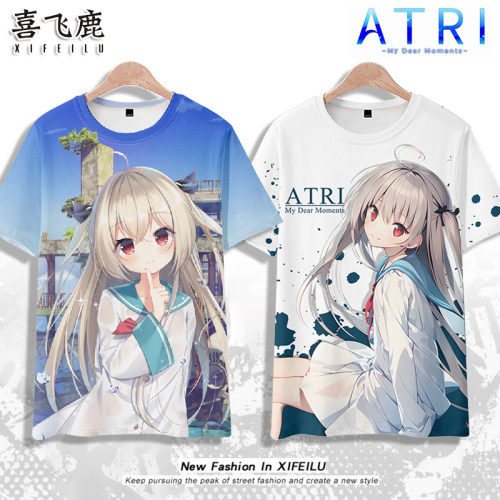 atri动漫周边印象日系短袖