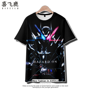 二次元周边短袖T恤男女天才瓶Build兔坦印象打底衫宽松动漫衣服