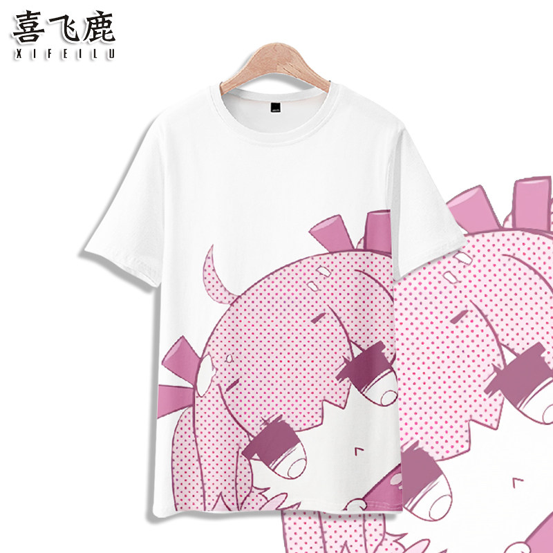 2024夏季新款 哔咔娘 短袖T恤二次元动漫痛衣宽松青少年速干衣服