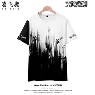 游戏周边消逝的光芒短袖T恤夏季男女短袖丧尸僵尸行尸走肉衣服潮