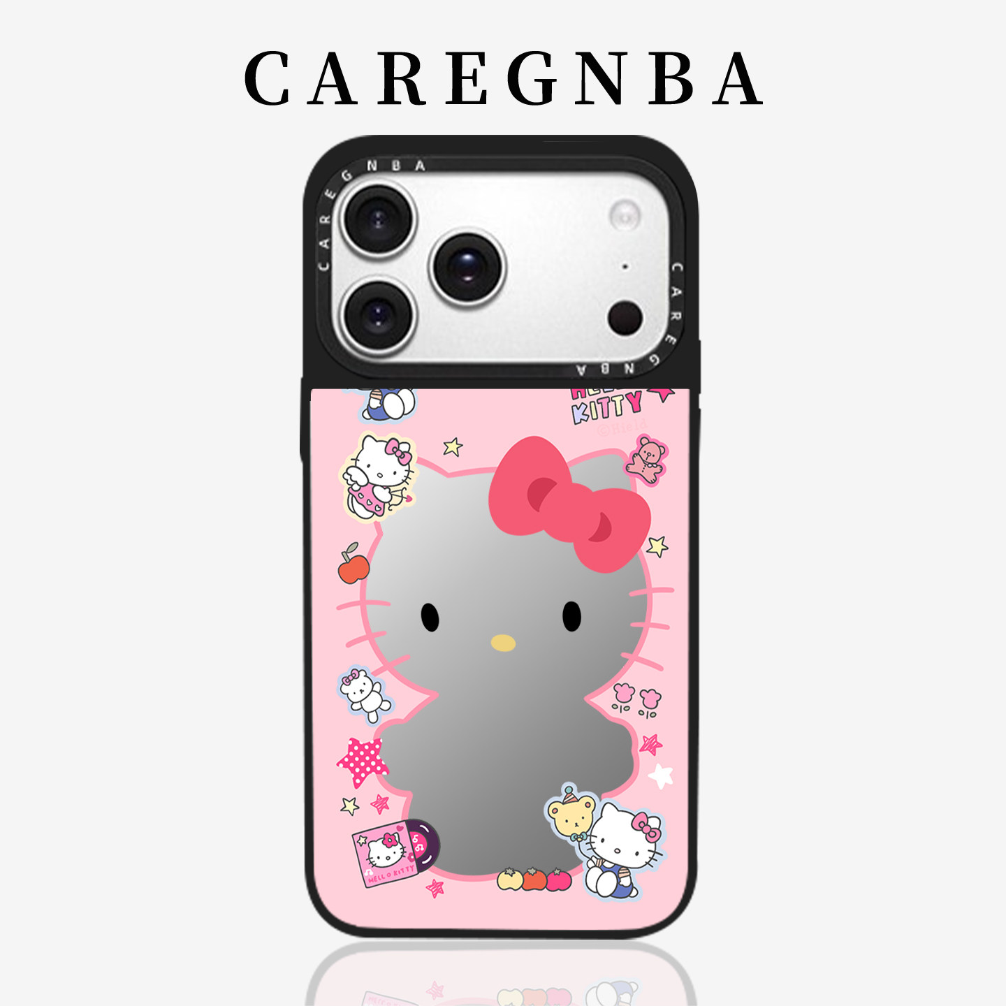 粉底镂空镜面Kitty适用苹果17ProMax手机壳iPhone16pro超好看15pro全包相机ai键14防摔13保护套12女11XR磁吸,3C数码配件,手机保护套/壳,淘宝优惠券,粉丝福利购,淘宝优惠卷