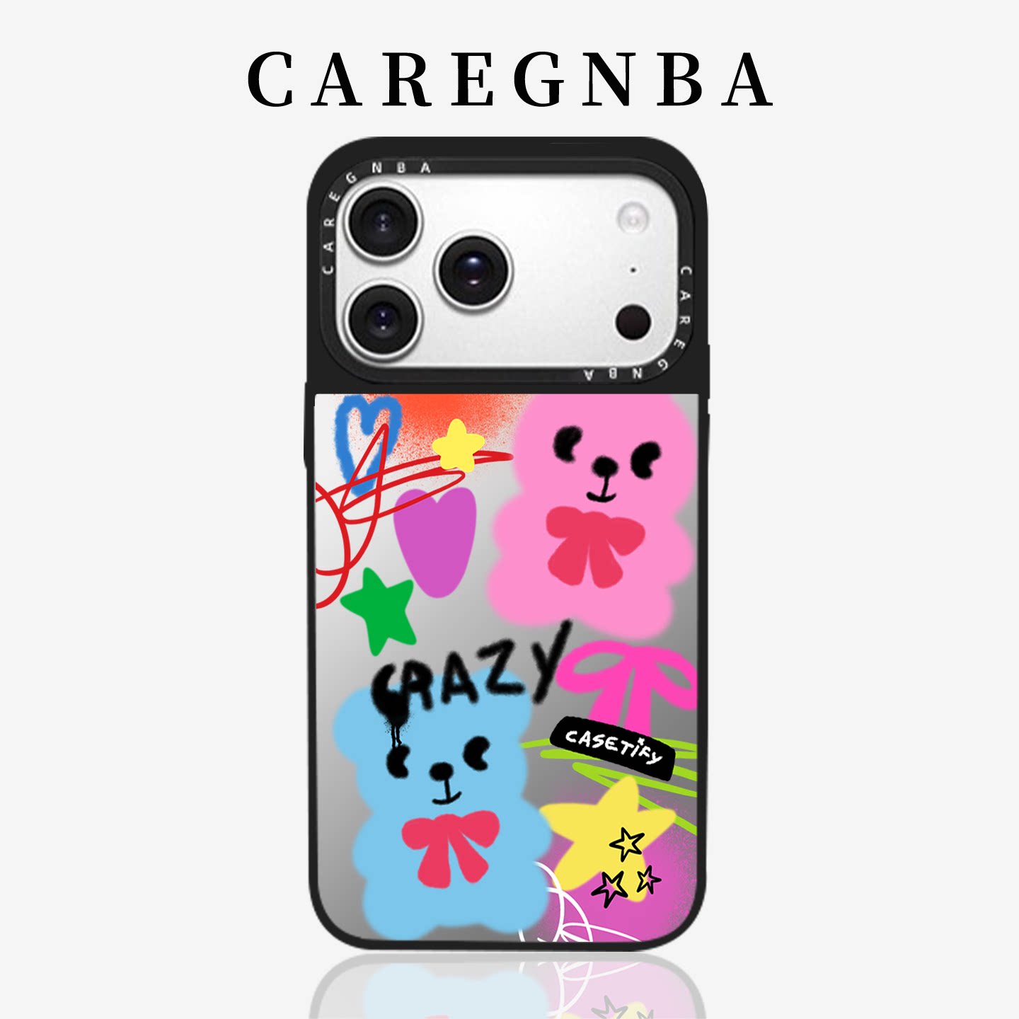 CAREGNBA联名张晚意刘诗诗同款适用iphone16ProMax手机壳苹果15plus新款13女14网红12爆款11防摔套xr全包女款