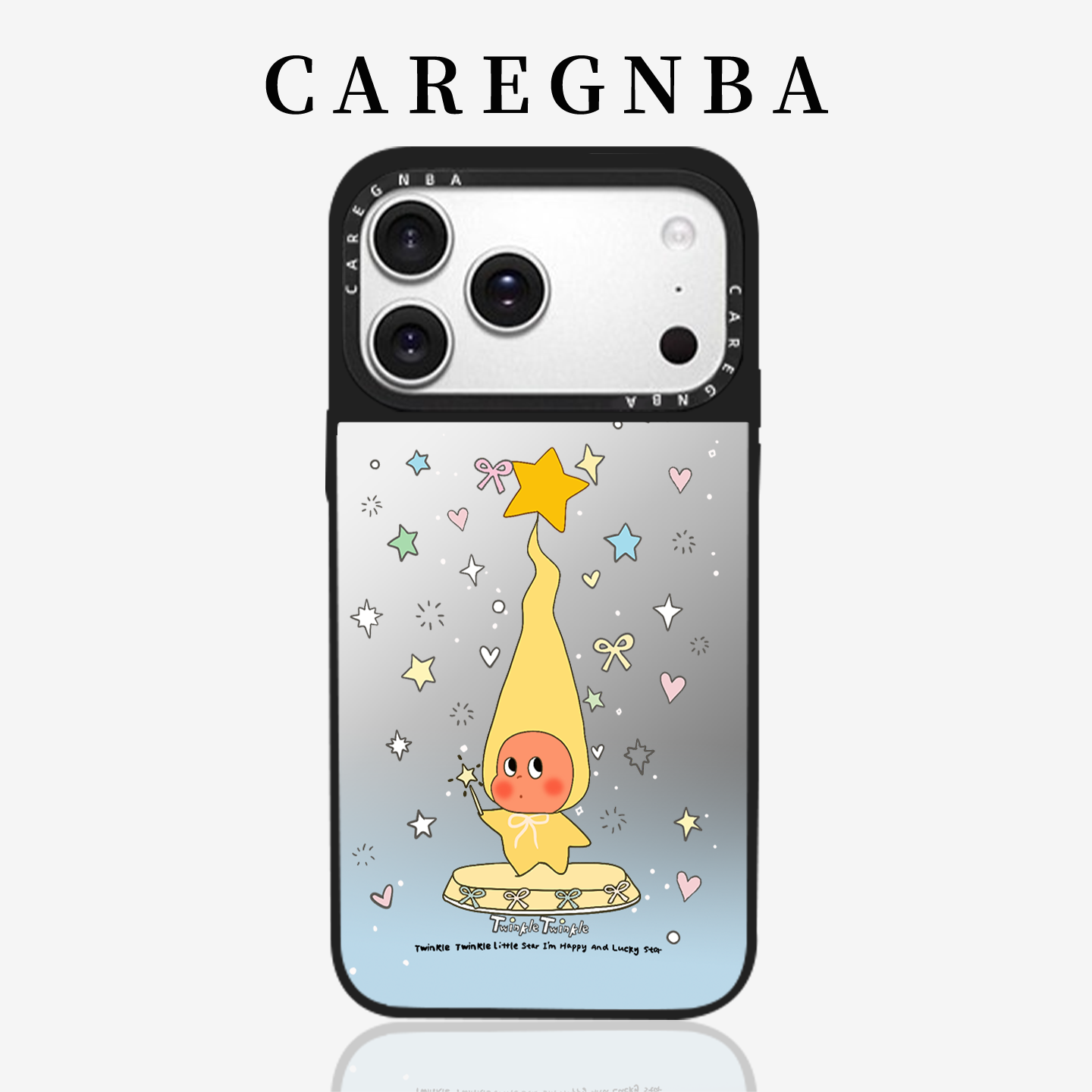 CAREGNBA联名长帽子星星人适用苹果17ProMax手机壳iPhone16pro磁吸14plus镜面13防摔15por卡通11可爱12女生XR,3C数码配件,手机保护套/壳,淘宝优惠券,粉丝福利购,淘宝优惠卷