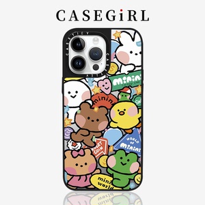 CASETi联名游园会青蛙兔子iPhone14ProMax手机壳苹果15Pro网红13pro可爱12防摔11新款pro镜面XR适用8plus女生