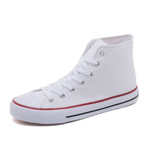 ulzzang潮原宿复古舒适ins板鞋 学生韩版 女2023春秋新款 高帮帆布鞋