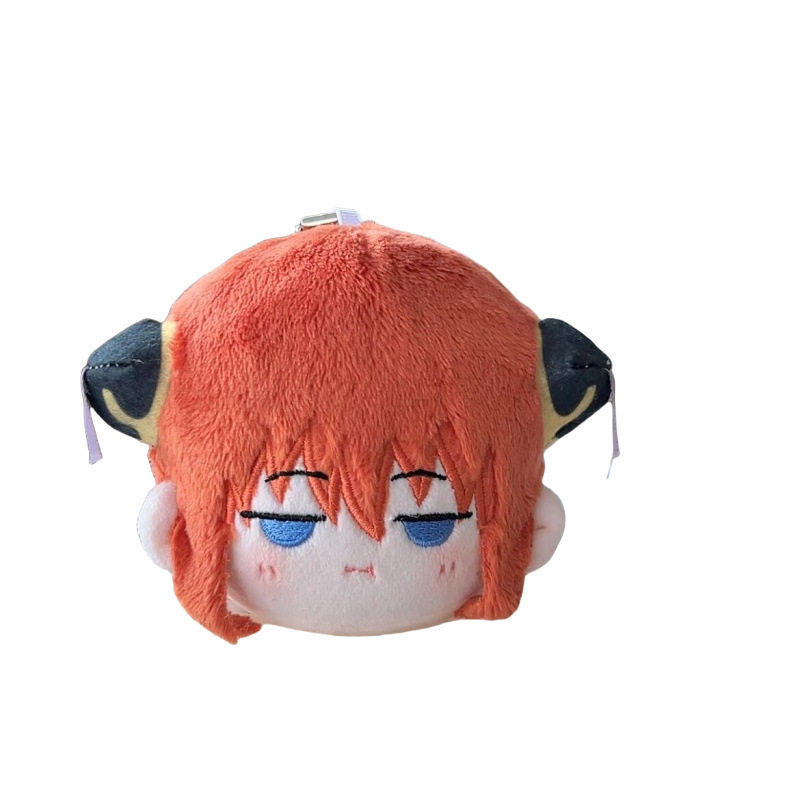 银魂周边玩偶团子冲田总悟土方神乐银时志村新八棉花娃娃背包挂件