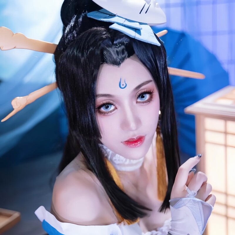 王者荣耀cos假发不知火舞魅语cosplay道具女英雄周边联名假毛无双