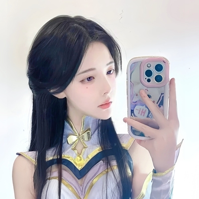 王者荣耀cos假发露娜紫霞仙子cosplay道具女英雄周边联名假毛无双