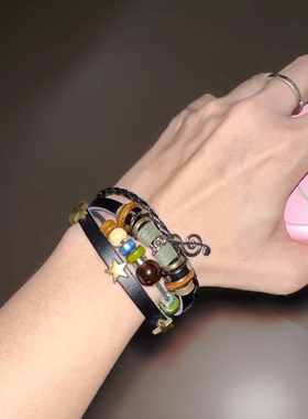 复古民族风多层手链串珠