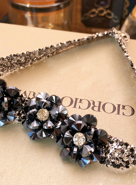 2024新款立体玫瑰花朵项链