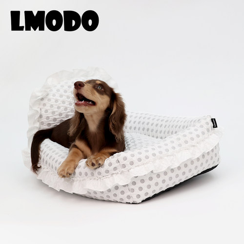 宠物窝LMODO波点公主床全窝可拆