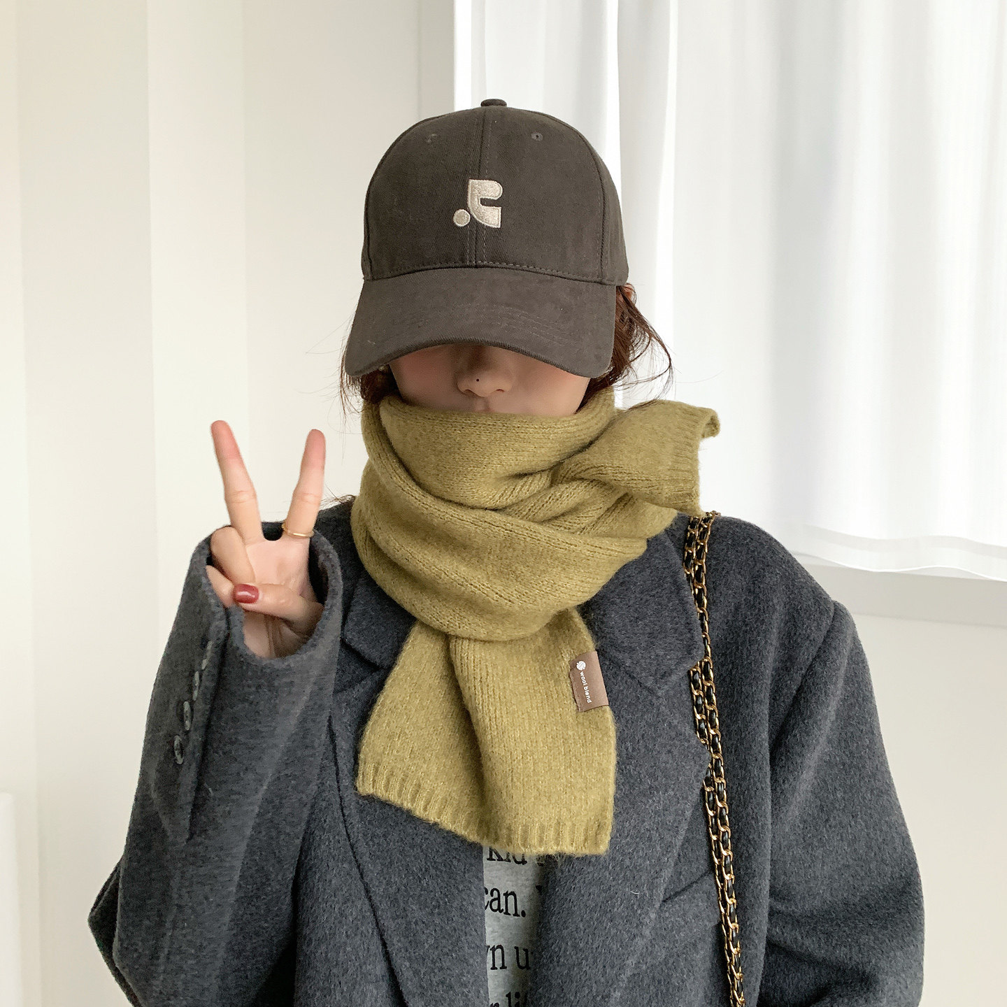 围巾女冬季2025新款加厚韩系氛围感含羊毛混纺学生小众高级感SHBL,服饰配件/皮带/帽子/围巾,围巾/丝巾/披肩,淘宝优惠券,粉丝福利购,淘宝优惠卷