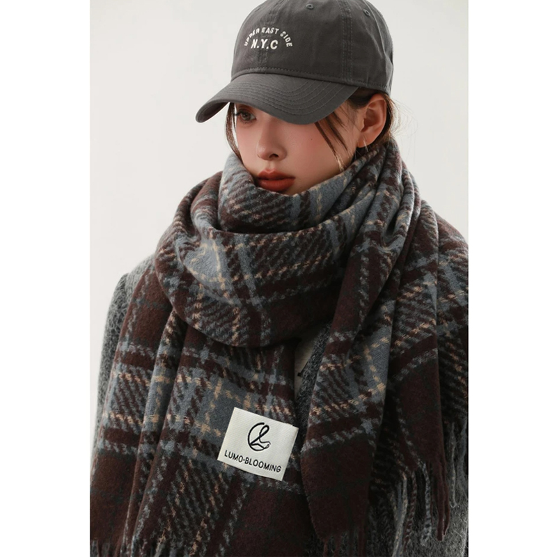 围巾女款2025新款冬季学生高级感