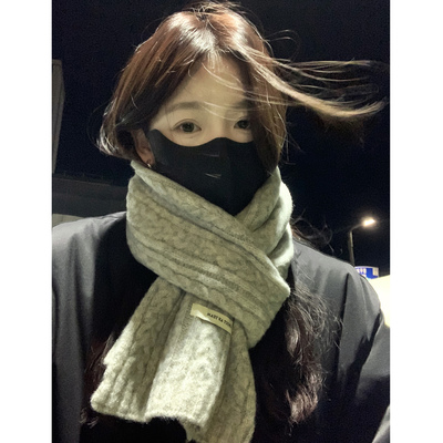 围巾女款2025新款冬季学生高级感