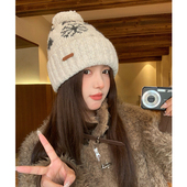 复古费尔岛帽子女款 2025新款 冬天大头围显脸小适合方圆脸冷帽学生