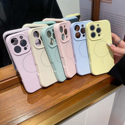 苹果16promax简约纯色手机壳