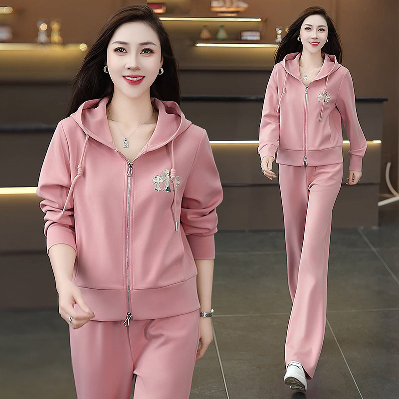 2025春夏季新款女款透气速干健身运动套装长袖POLO领休闲跑步服