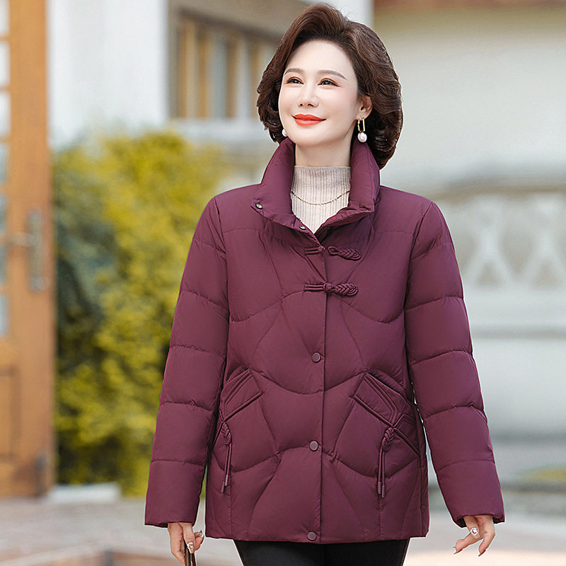 2025短款羽绒服洋气中老年妈妈装冬季新款女士大码宽松白鸭绒外套,女装/女士精品,羽绒服,淘宝优惠券,粉丝福利购,淘宝优惠卷