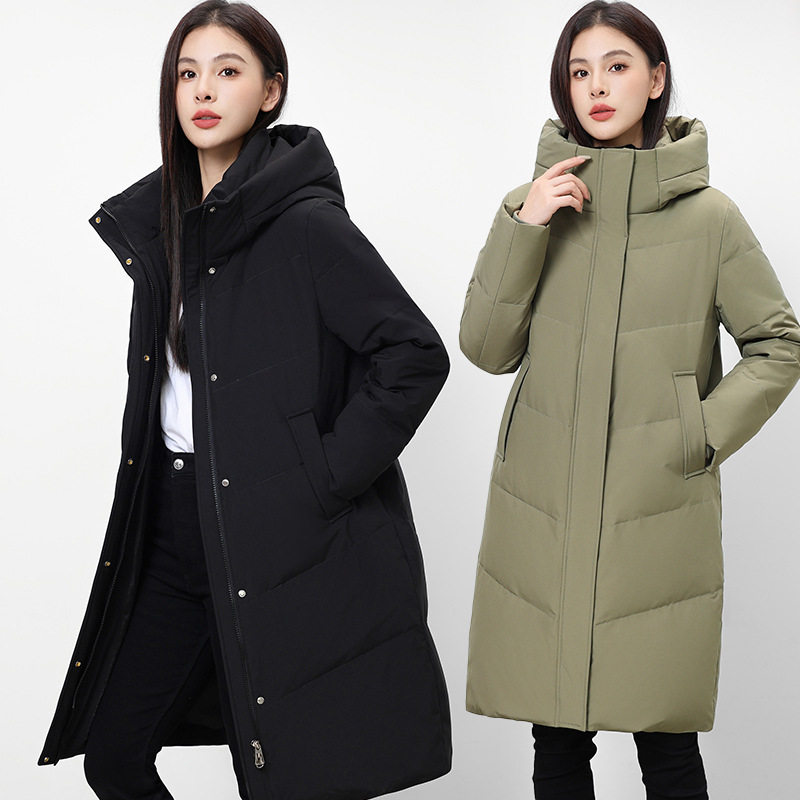 25新款羽绒服女时尚长款中青年白鸭绒冬季加厚保暧过膝连帽外套,女装/女士精品,羽绒服,淘宝优惠券,粉丝福利购,淘宝优惠卷